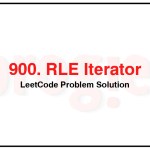 900-RLE-Iterator-LeetCode-Problem-Solution