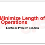 3012. Minimize Length of Array Using Operations LeetCode Solution 3012-Minimize-Length-of-Array-Using-Operations-LeetCode-Problem-Solution