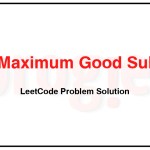 3026-Maximum-Good-Subarray-Sum-LeetCode-Problem-Solution