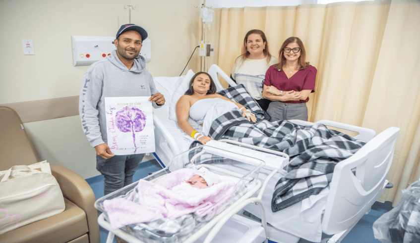 Nasce Liz Gabriela, a primeira bebê da Maternidade e Hospital da Mulher e da Criança
