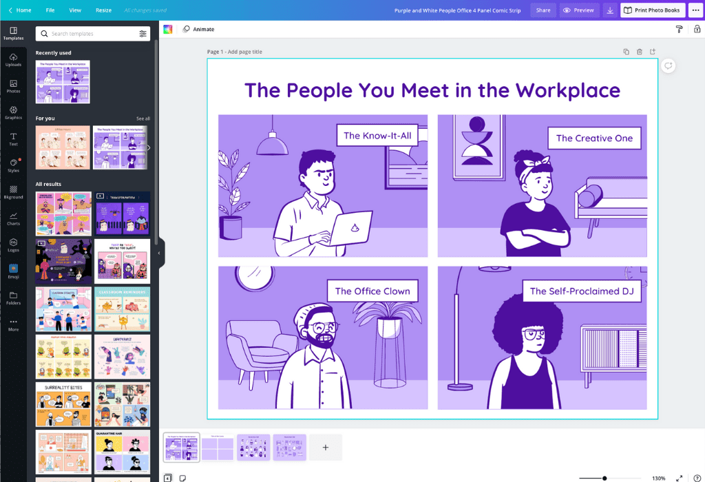 Canva comics Canva comics