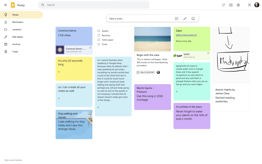 Google Keep Google Keep