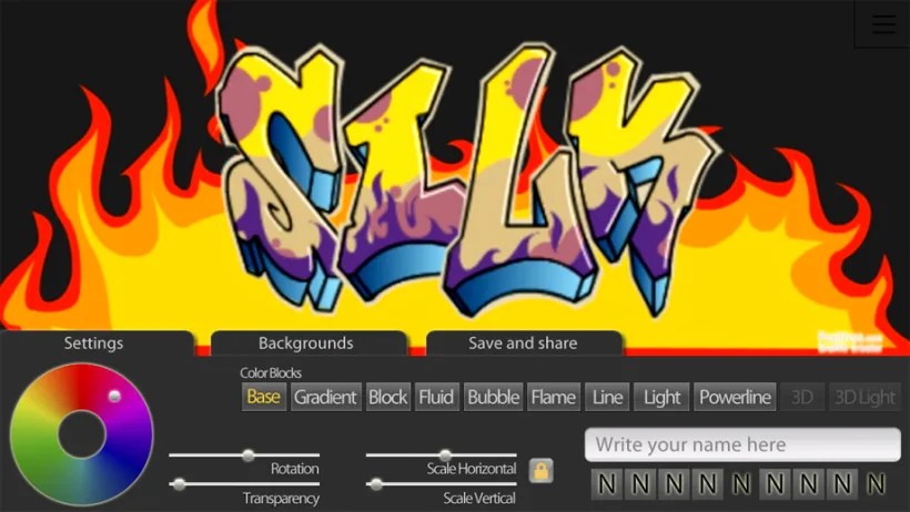 Graffiti creator Graffiti creator