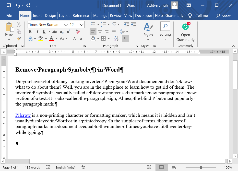 Microsoft Word Microsoft Word