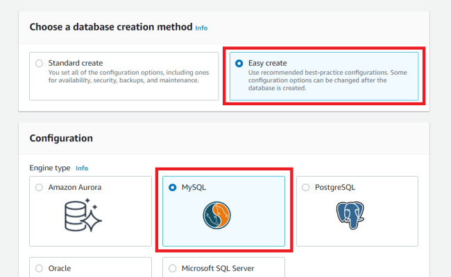 How To Create MySQL In Database On AWS - Programatically