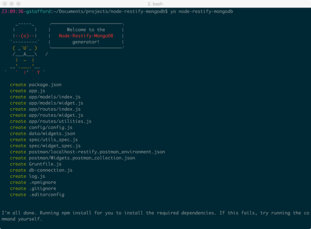 Yeoman Programmatic Ponderings