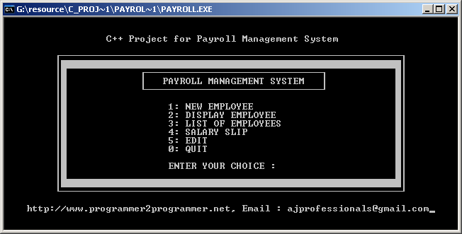 Payroll Management System C Project Code With C It was the basic implementation of the project.