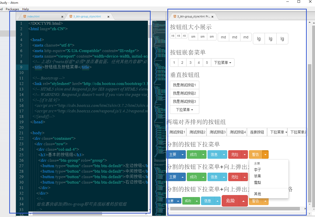 Notes On Atom Editor 11 Editor Previews Html Page In Real Time Add In Atom Html Preview Programmerah