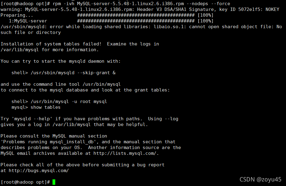Selecting the identity store for authentication. Solved Error In Mysql Installation In Linux Failed Dependencies Xxxxx Programmerah