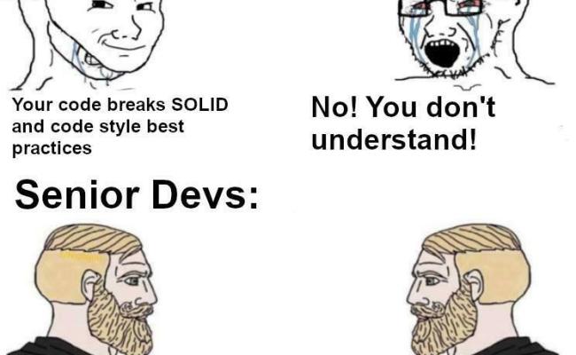 Junior Devs Vs Senior Devs – ProgrammerHumor.io