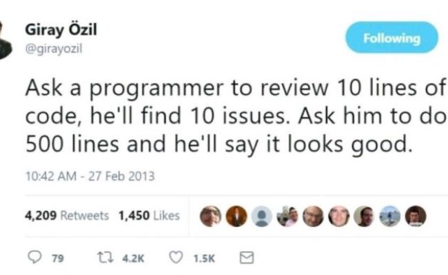 Every Code Review – ProgrammerHumor.io