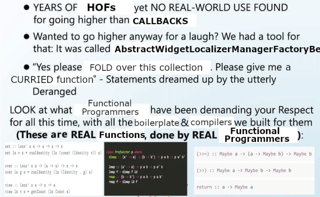 Stop Functional Programming At Once! – ProgrammerHumor.io