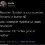 “I’m A Full Stack Developer” – ProgrammerHumor.io