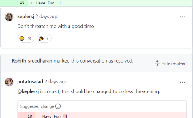 Code Review In A Nutshell – ProgrammerHumor.io