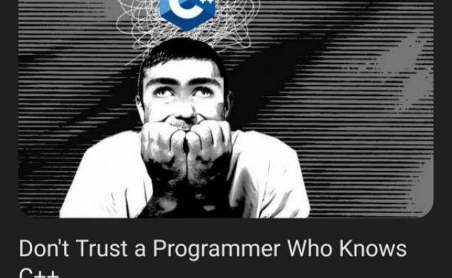 C++ – ProgrammerHumor.io