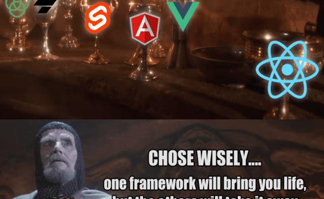 Choosing A Javascript Frontend Framework: – ProgrammerHumor.io