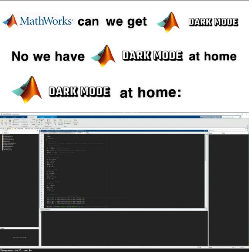 Dark Mode R Programmerhumor - Amazing Nature Pattern - High Resolution