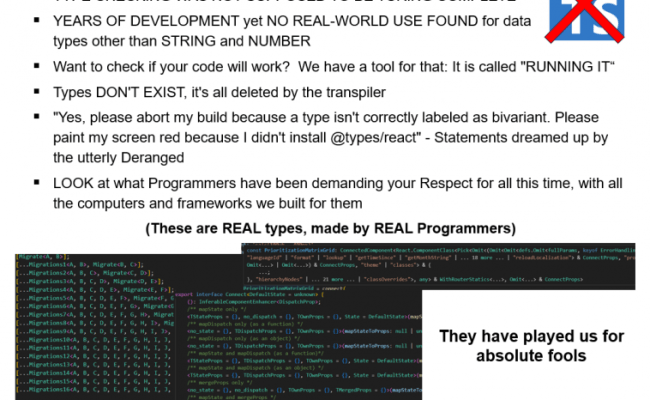 StopDoingTypeScript – ProgrammerHumor.io