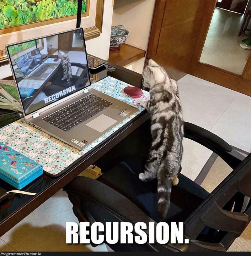 Recursion Programmerhumor Io - Colorful Art Collection - Retina Quality