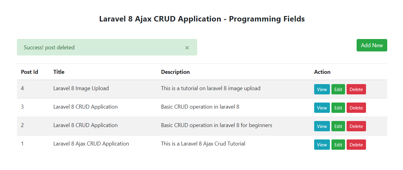 Create Laravel 8 Ajax CRUD Application | Implement Ajax in Laravel 8