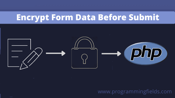 Encrypt form data before submit