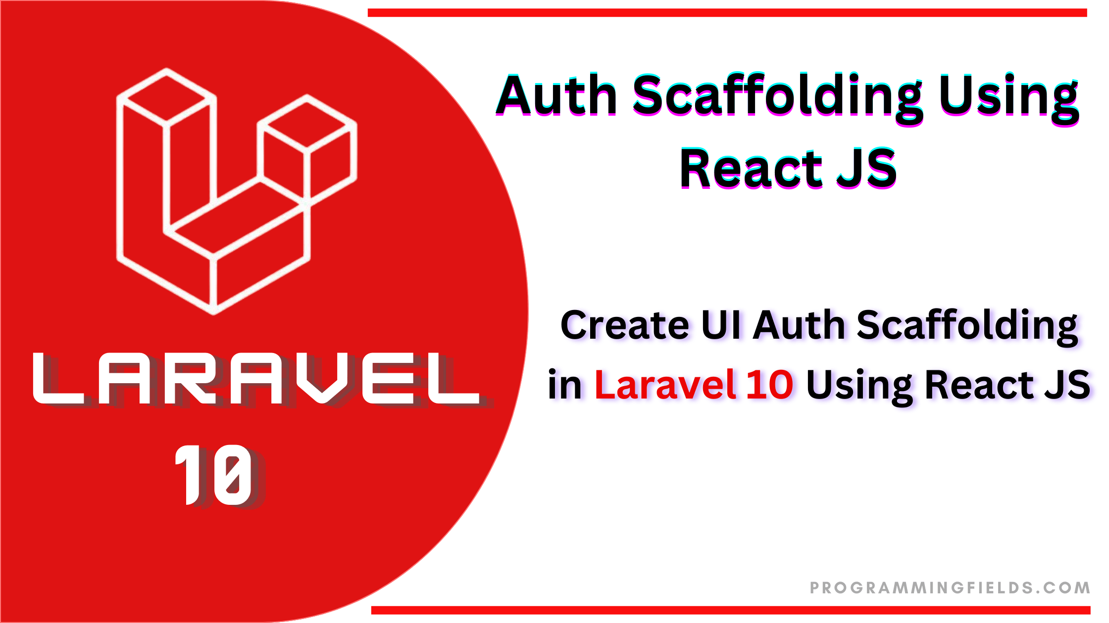 create auth scaffolding using React js