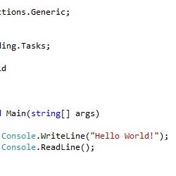 C# Hello World • Programming is Fun