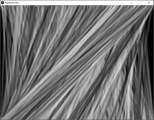 Composition of Random Lines with Processing