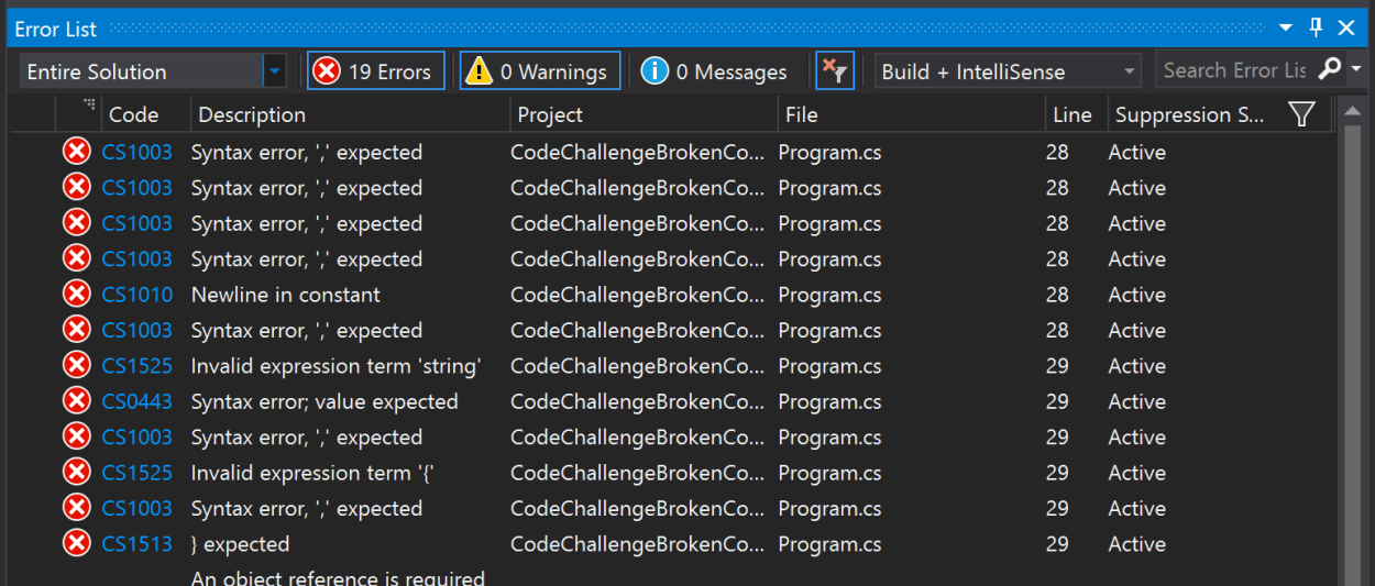 Debugging Code: Poem Generator (C#) • Programming is Fun