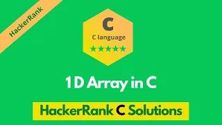 Hackerrank 1d Arrays In C Solution Programming101 - Premium Light Background Gallery - Ultra HD