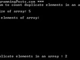 C Program To Count Duplicate Repeated Elements In An Array