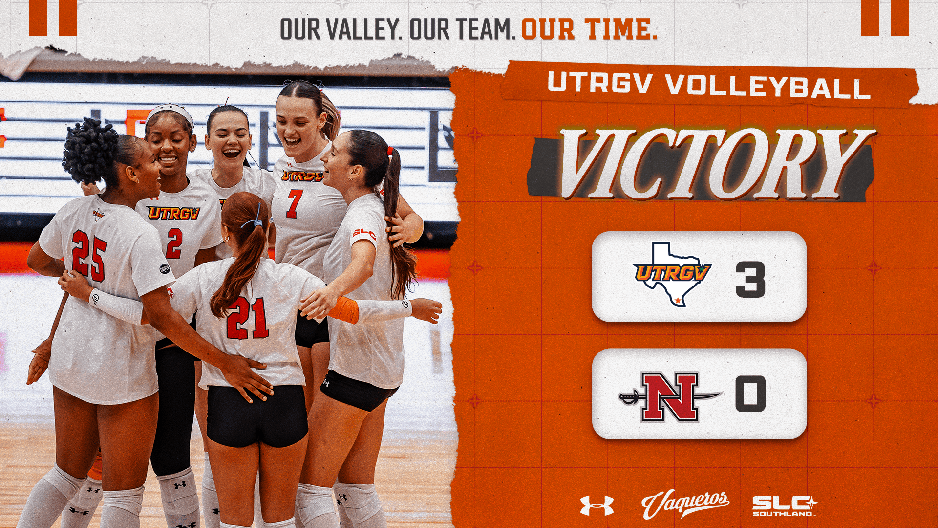 UTRGV VOLLEYBALL SWEEPS NICHOLLS ON HOME FLOOR