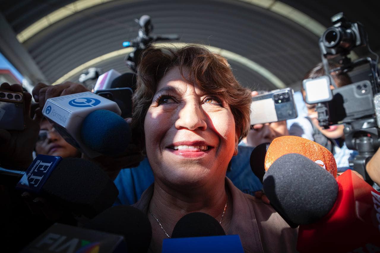 Delfina Gómez emitió su voto en el Estado de México - ProgresoHoy