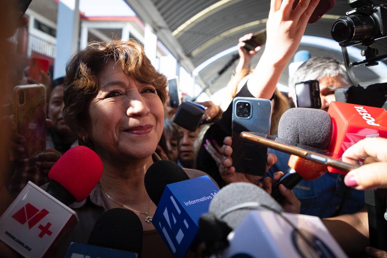 Delfina Gómez emitió su voto en el Estado de México - ProgresoHoy