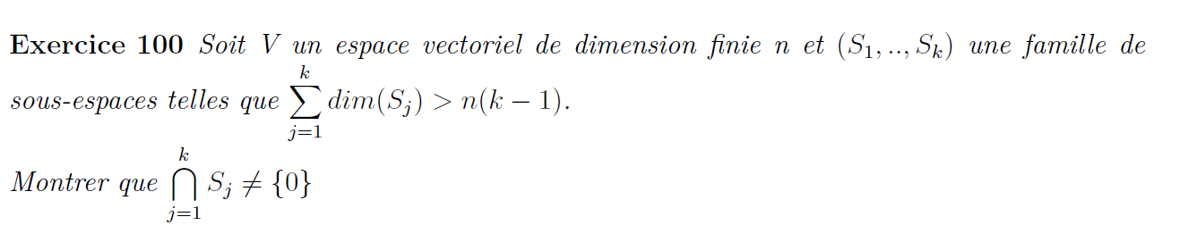 Dimension et intersection