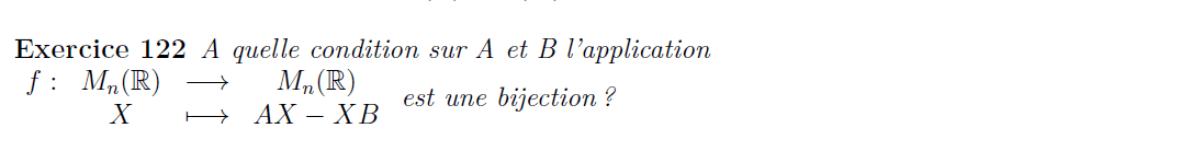 Bijection de matrices