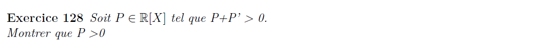 positivité de polynômes