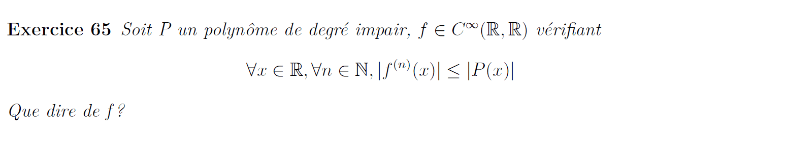 Séries entières et polynômes