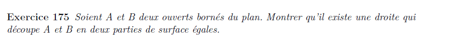 Droite qui divise la surface