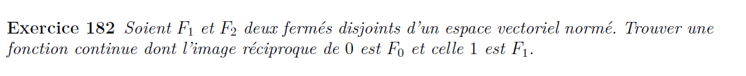 Fermés espaces vectoriels