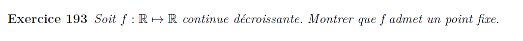 Existence de point fixe