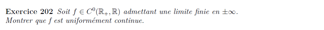 Uniforme continuité limite finie