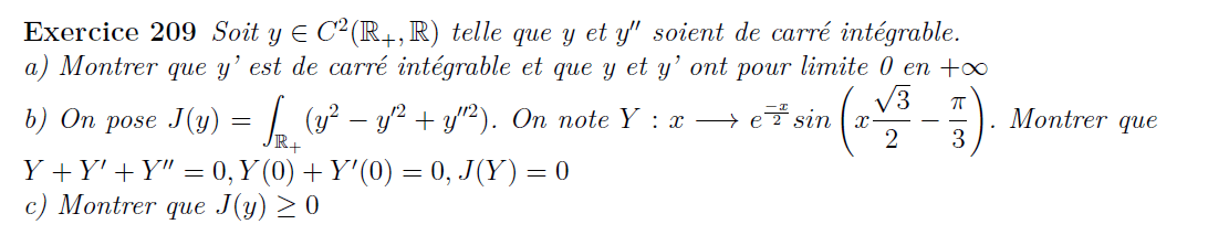Intégrales et équations différentielles