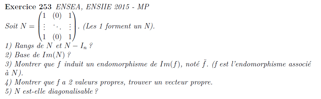 Endomorphisme induit