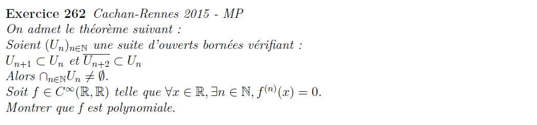 Topologie et polynômes