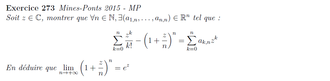 Suite de fonctions exponentielle