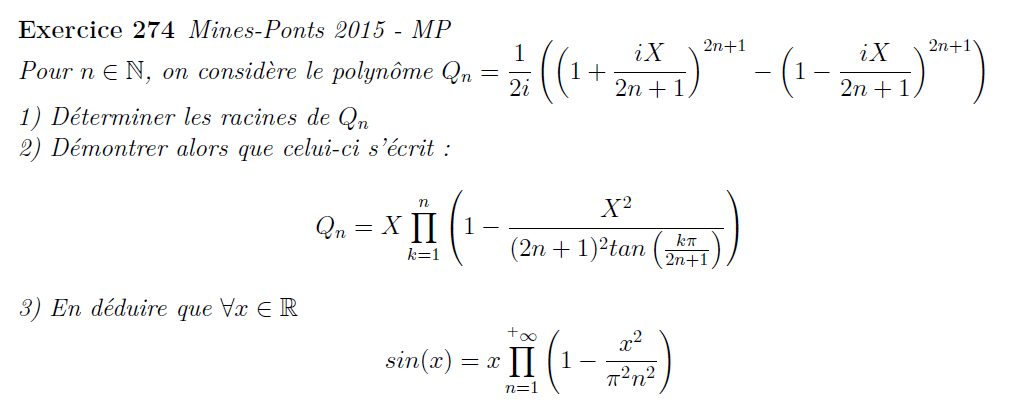 Polynôme et produit de séries