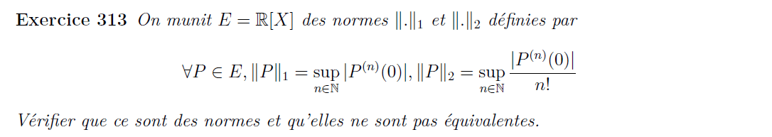 Normes de polynômes