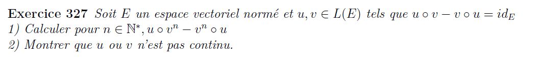 Espaces vectoriels et continuité