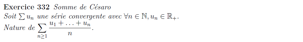 Somme de Césaro